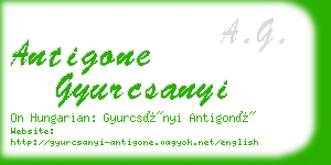 antigone gyurcsanyi business card